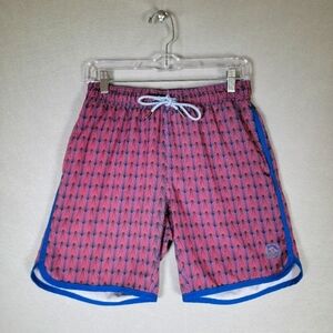 Mr Swim Mens Swim Trunks / Shorts With Pockets 7" Inseam Size Medium